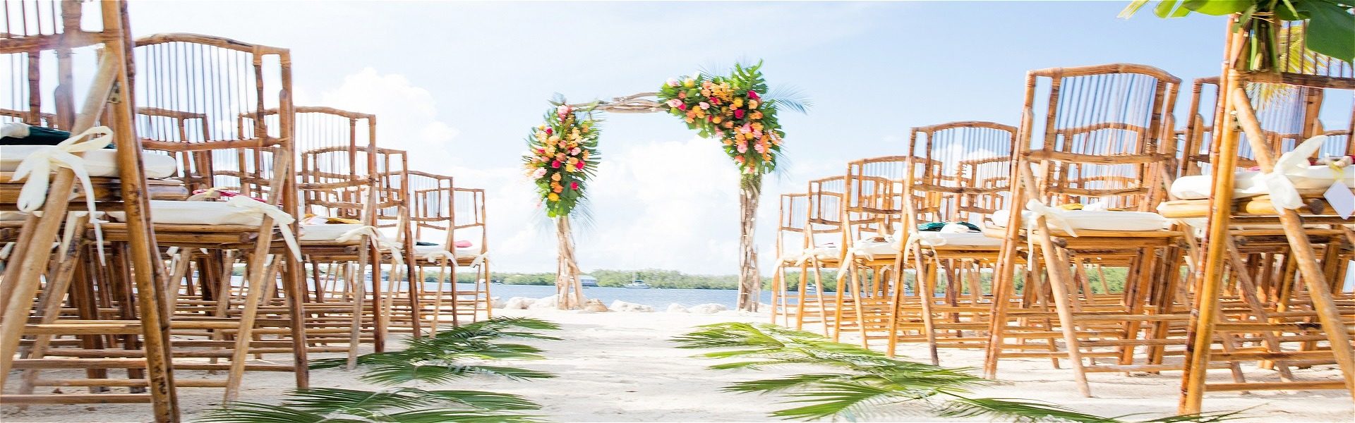 beachfront ceremony  area for memories that last a lifetime