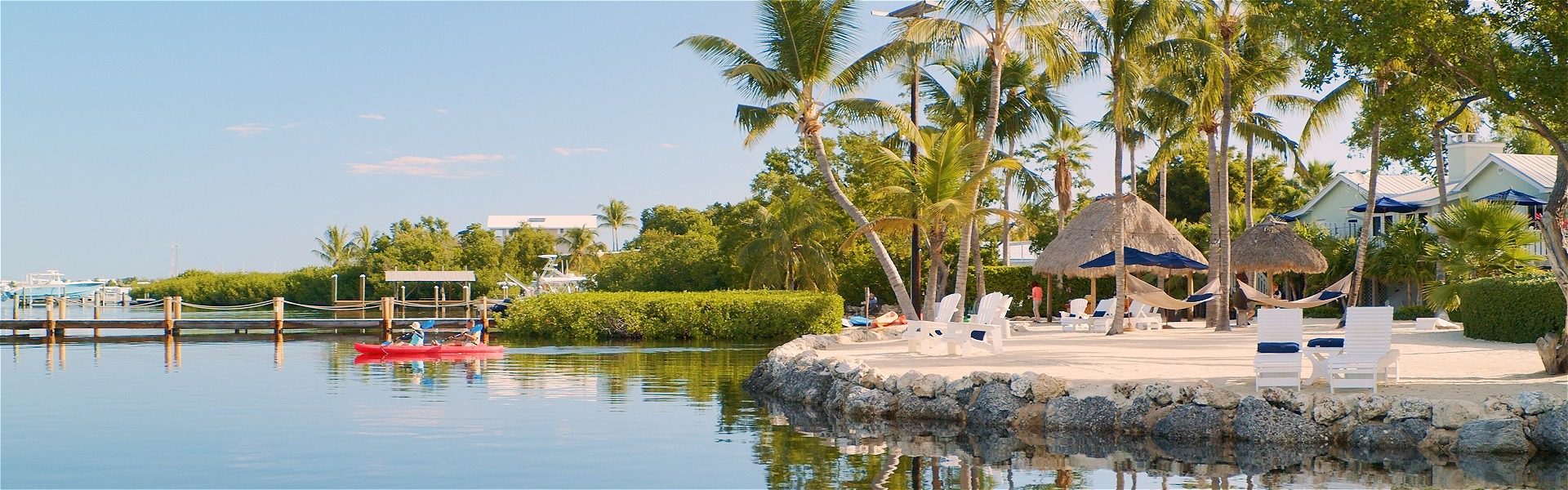 Kayaking on the Florida Bay behind the Coconut Palm Inn